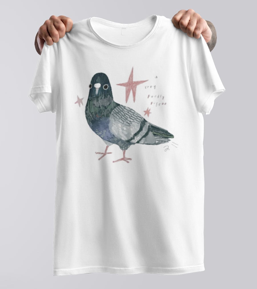 A Very Pretty Pigeon With Red Stars T-Shirt
