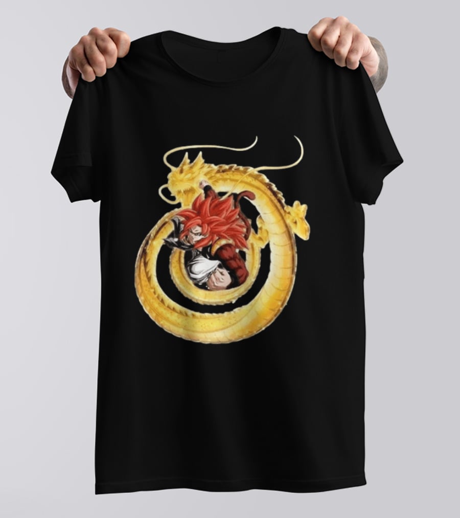Dragon Ball Games Battle Hour 2026 Dokkan Battle Super Saiyan 4 Gogeta Shenron T-Shirt