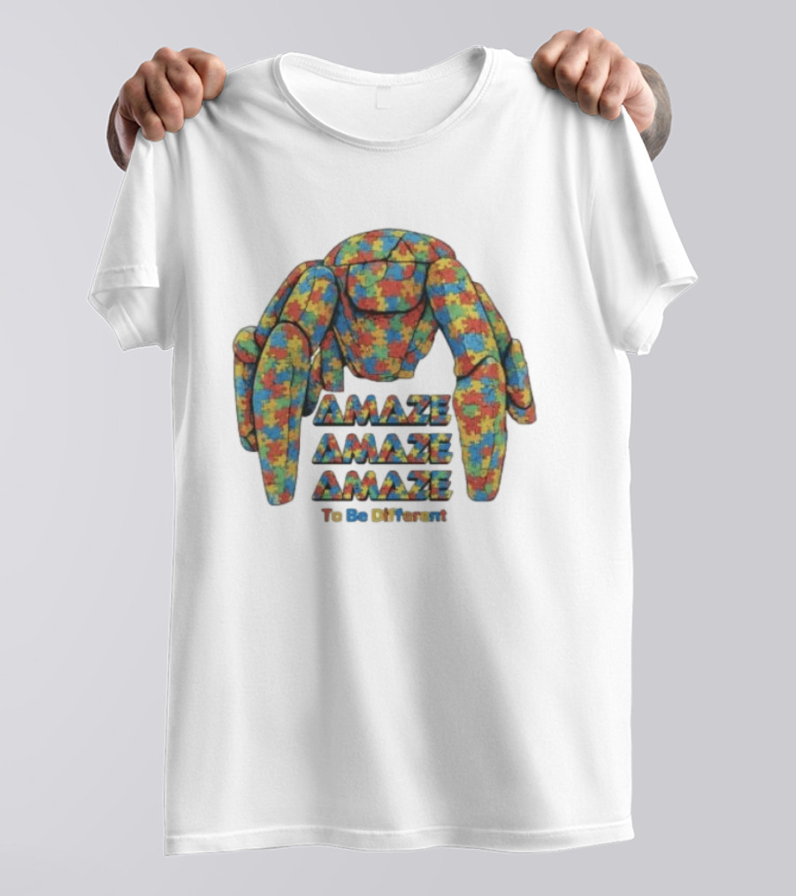 Amaze Amaze Amaze Rocky Autism Awareness To Be Different T-Shirt