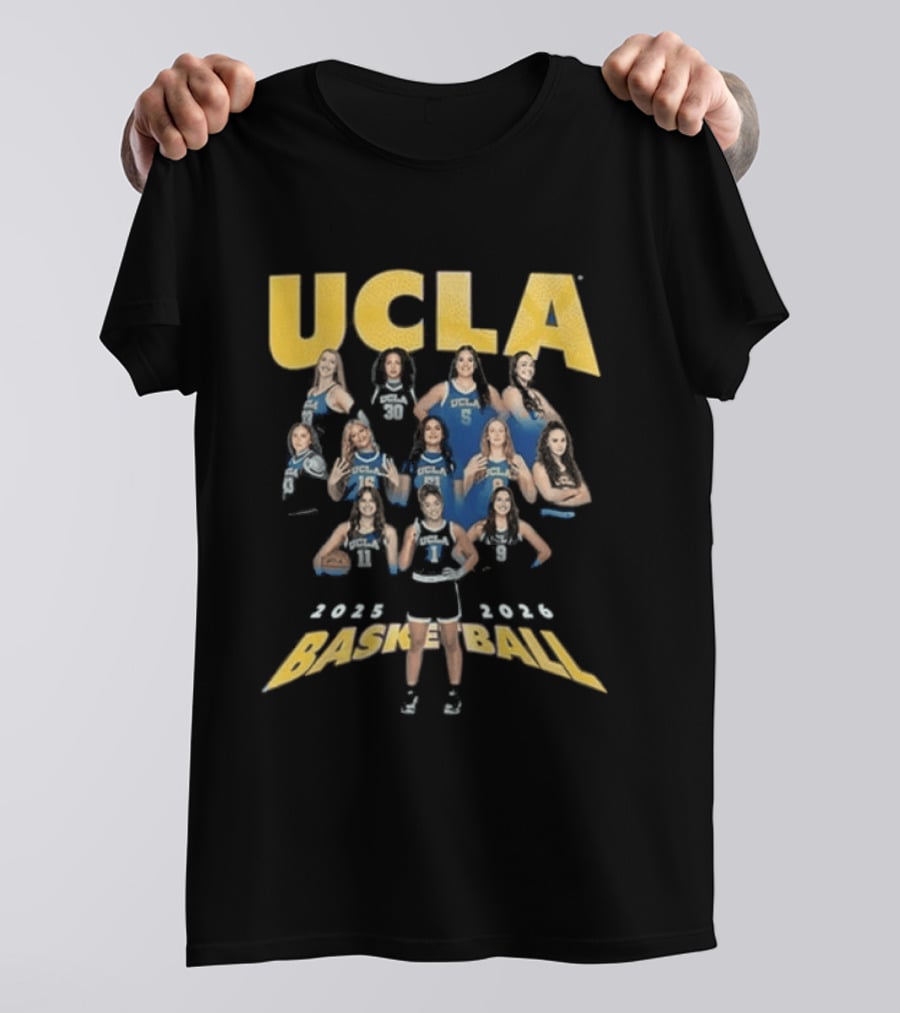 UCLA Bruins Youth Blue Basketball Team Fashion Player 2025 2026 T-Shirt