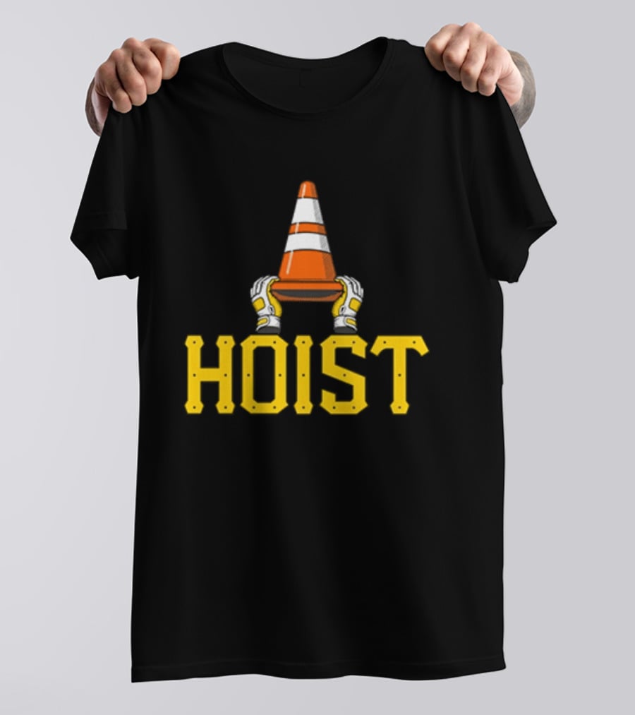 Hoist The Traffic Cone Pittsburgh Baseball Yellow Black Grafters T-Shirt