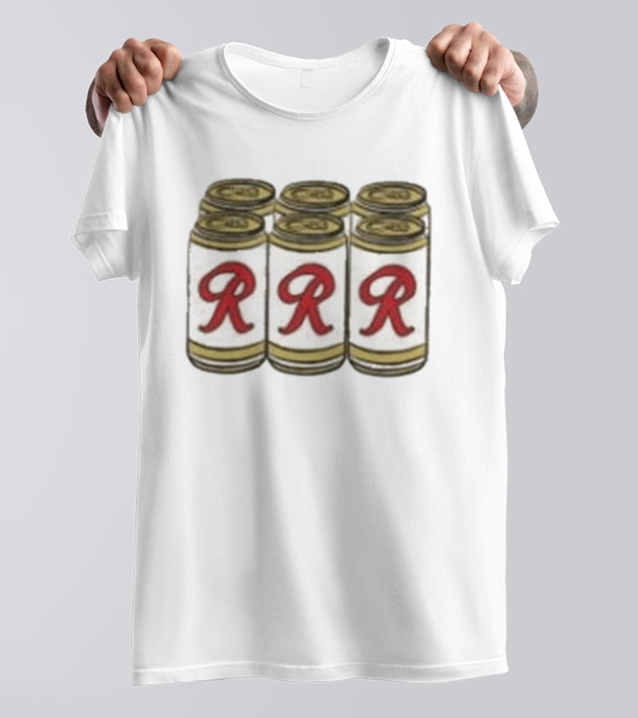 Rainier Beer Red R Six Pack Cans T-Shirt