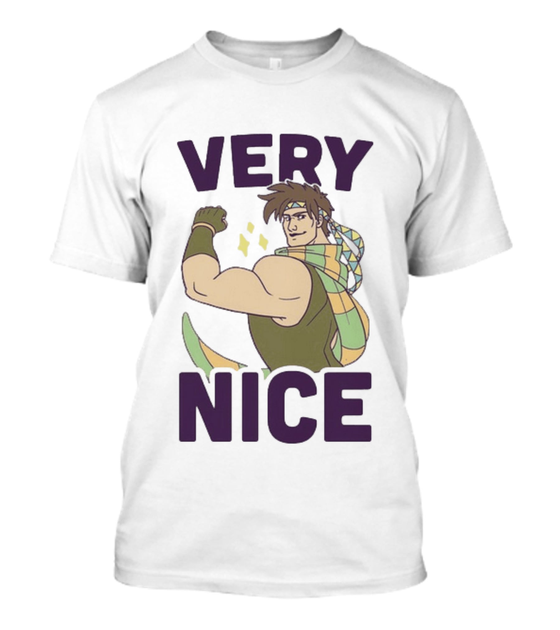 JoJo Very Nice Flex Pose Scarf Muscle T-Shirt