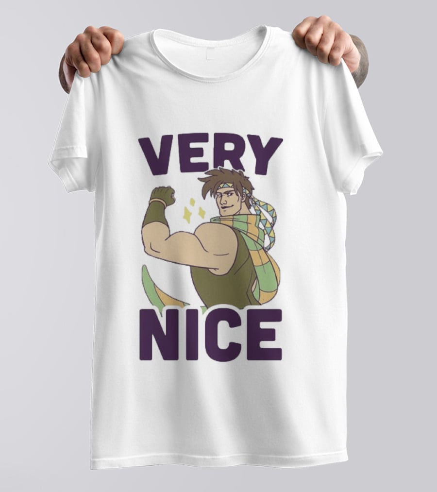 JoJo Very Nice Flex Pose Scarf Muscle T-Shirt