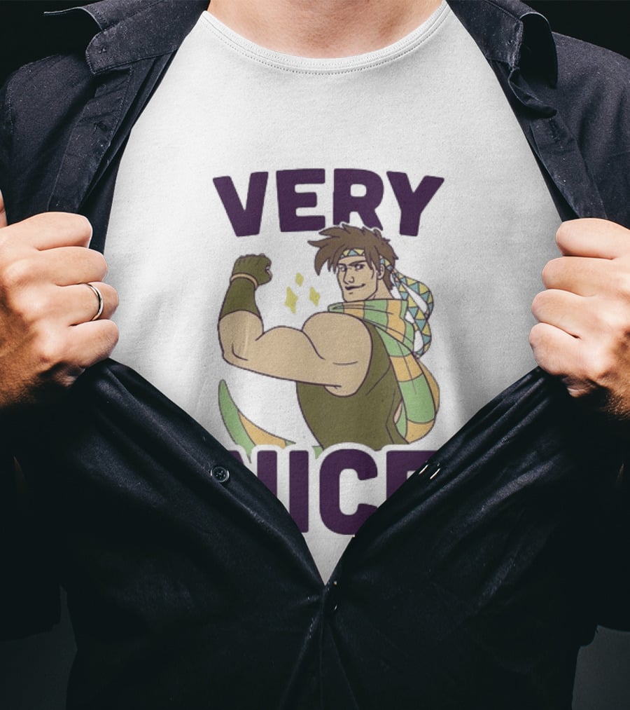 JoJo Very Nice Flex Pose Scarf Muscle T-Shirt