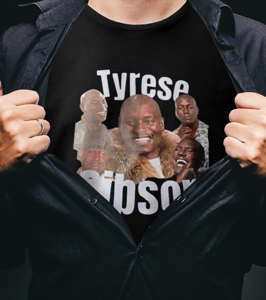 Tyrese Gibson American Ships Free Multiple Expressions T-Shirt