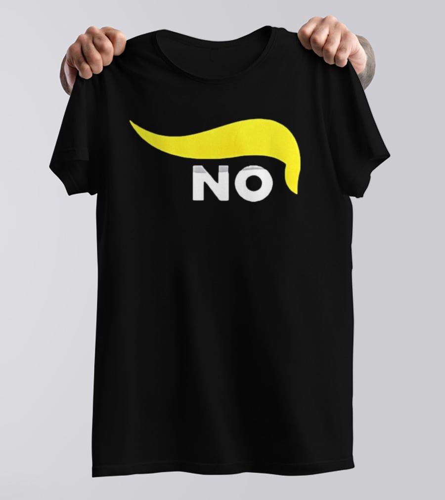 No One Wants To Fight For Israel With Iconic Yellow Hair Accentuating NO T-Shirt