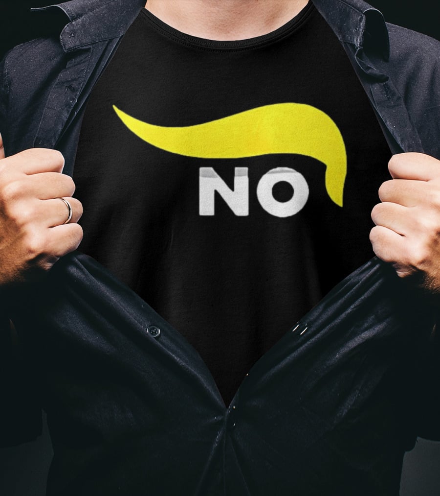 No One Wants To Fight For Israel With Iconic Yellow Hair Accentuating NO T-Shirt