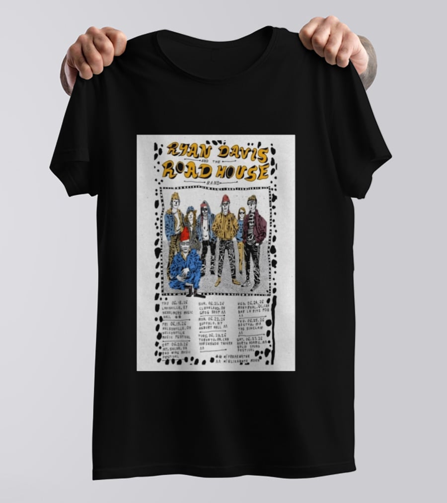 Ryan Davis Road House Band 2026 US Shows Tour Dates T-Shirt
