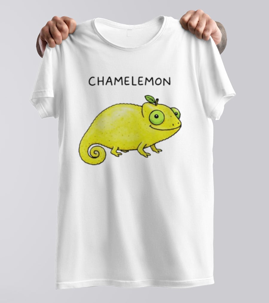 Chamelemon Lemon Chameleon Fruit Pun Humor T-Shirt