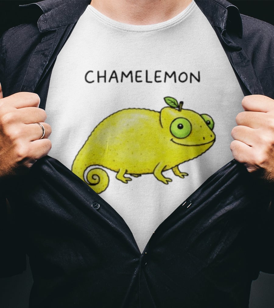 Chamelemon Lemon Chameleon Fruit Pun Humor T-Shirt