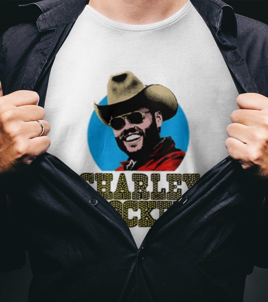 Charley Crockett Cowboy Hat Sunglasses Western T-Shirt