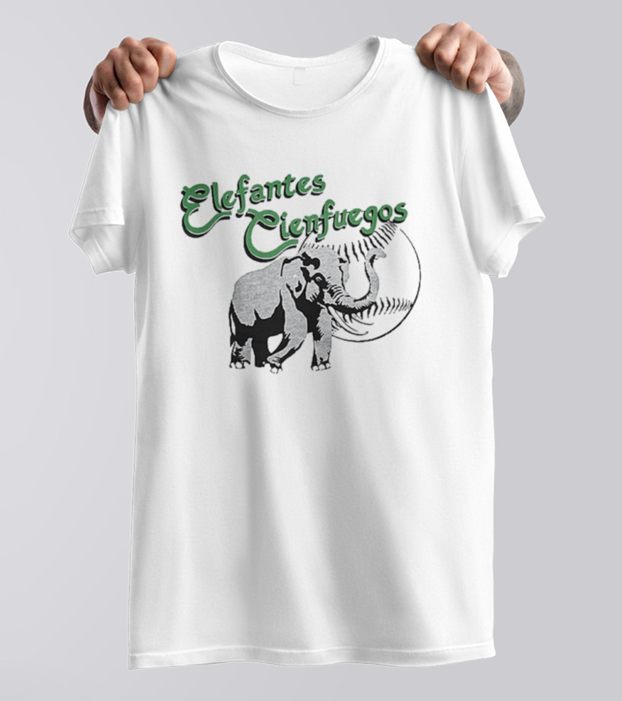 Elefantes Cienfuegos Elephant Vintage Baseball T-Shirt