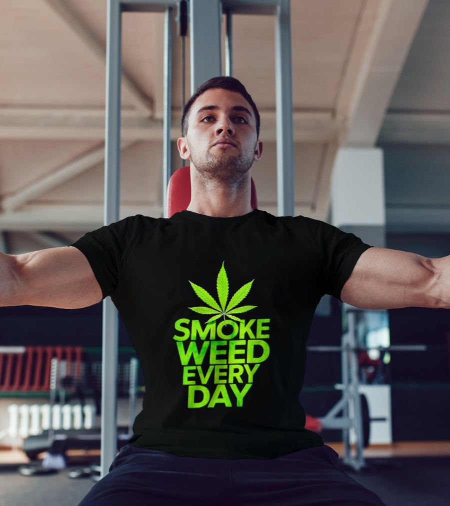 Smoke Weed Every Day Cannabis For Sale Ships Free Leaf T-Shirt