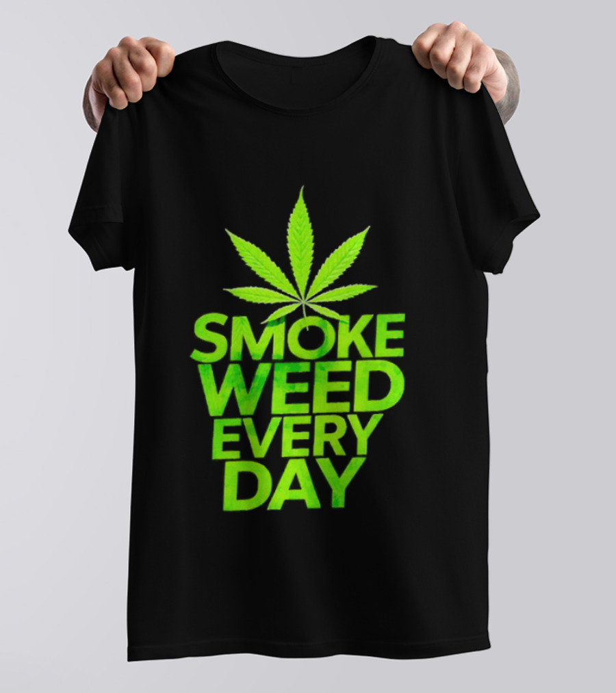 Smoke Weed Every Day Cannabis For Sale Ships Free Leaf T-Shirt