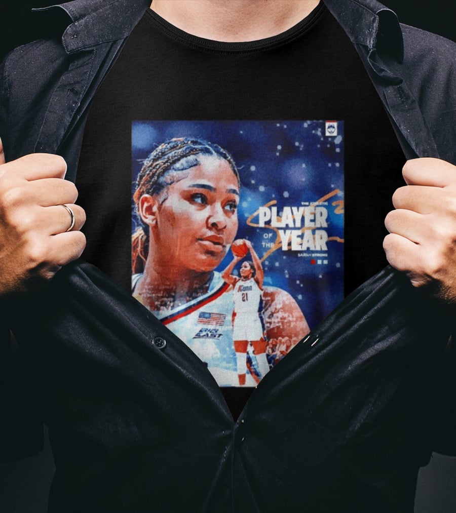 UConn Huskies The Athletic Player Of The Year Sarah Strong T-Shirt