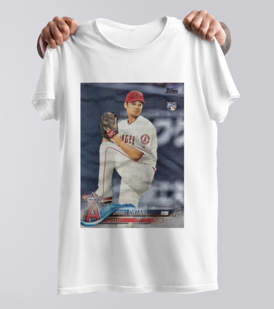 Topps Los Angeles Angels Shohei Ohtani RC Rookie Card T-Shirt