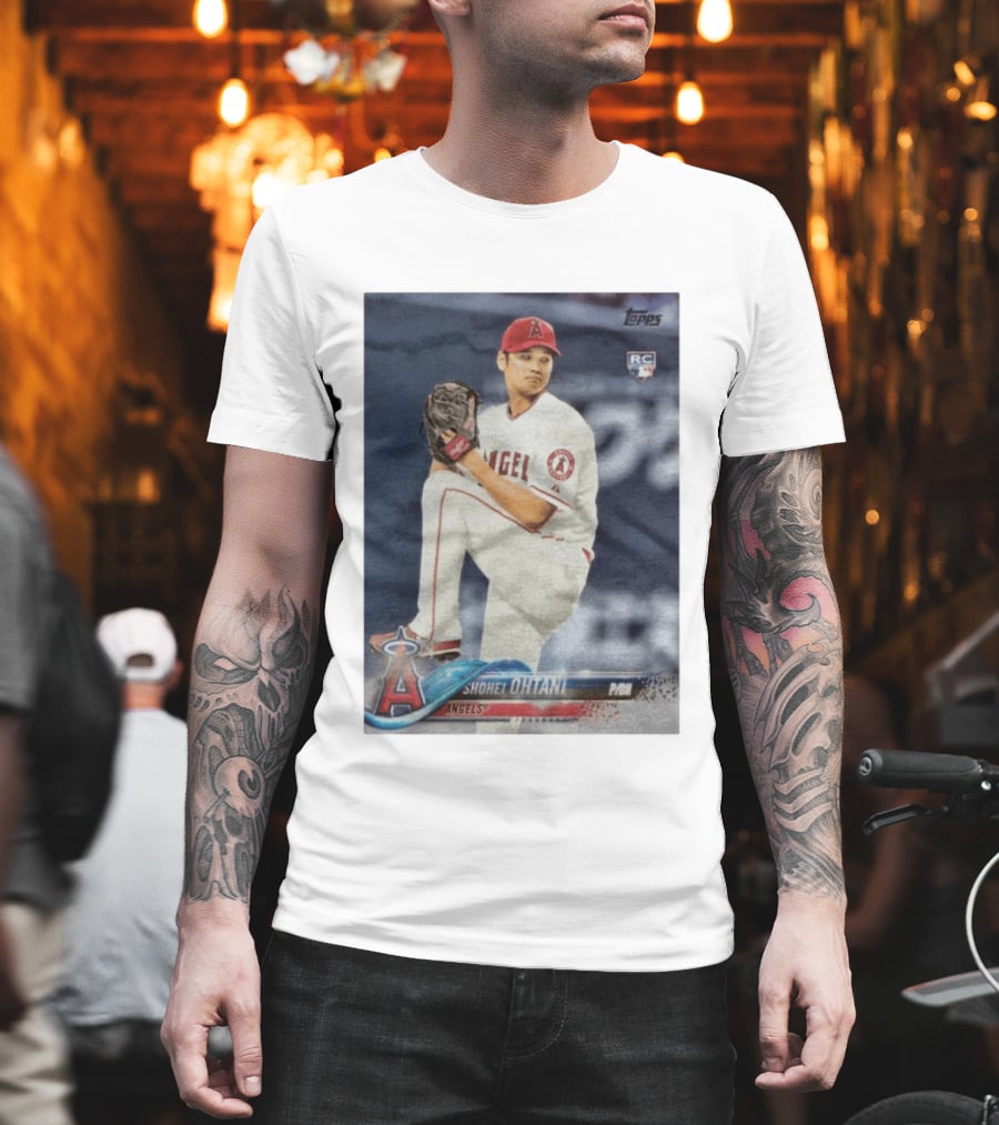 Topps Los Angeles Angels Shohei Ohtani RC Rookie Card T-Shirt
