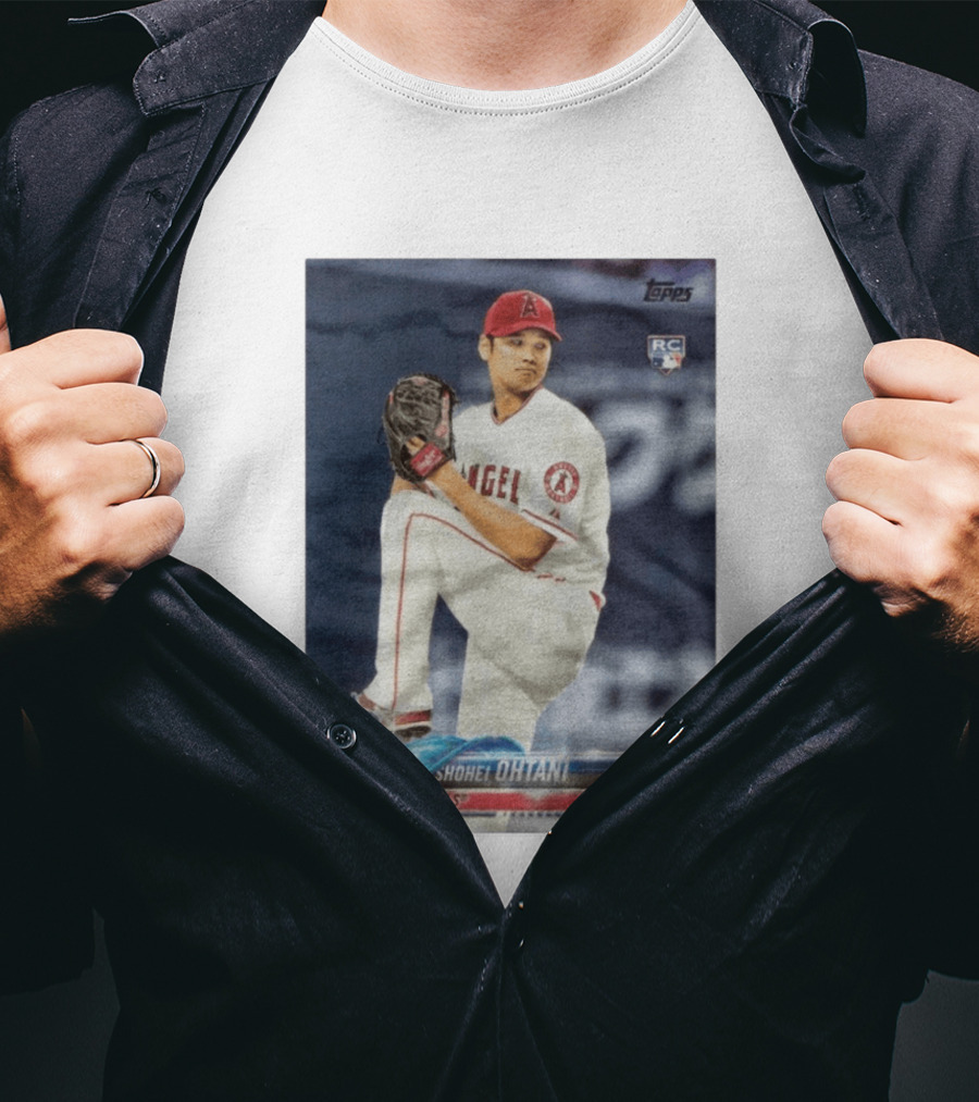 Topps Los Angeles Angels Shohei Ohtani RC Rookie Card T-Shirt