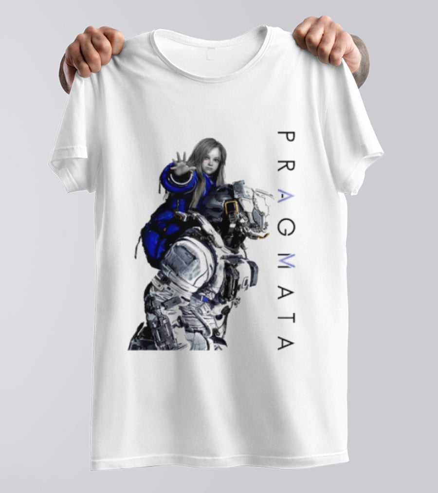 PRAGMATA Character Holding Space Explorer Scene T-Shirt