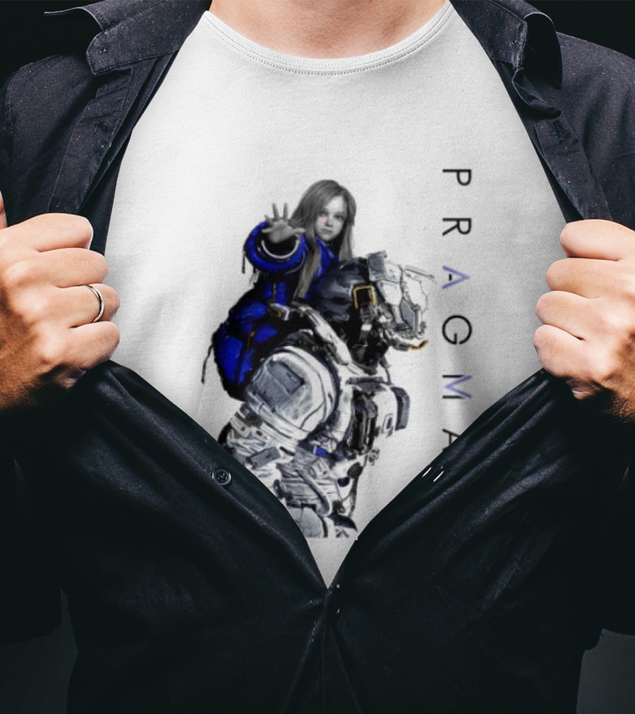 PRAGMATA Character Holding Space Explorer Scene T-Shirt