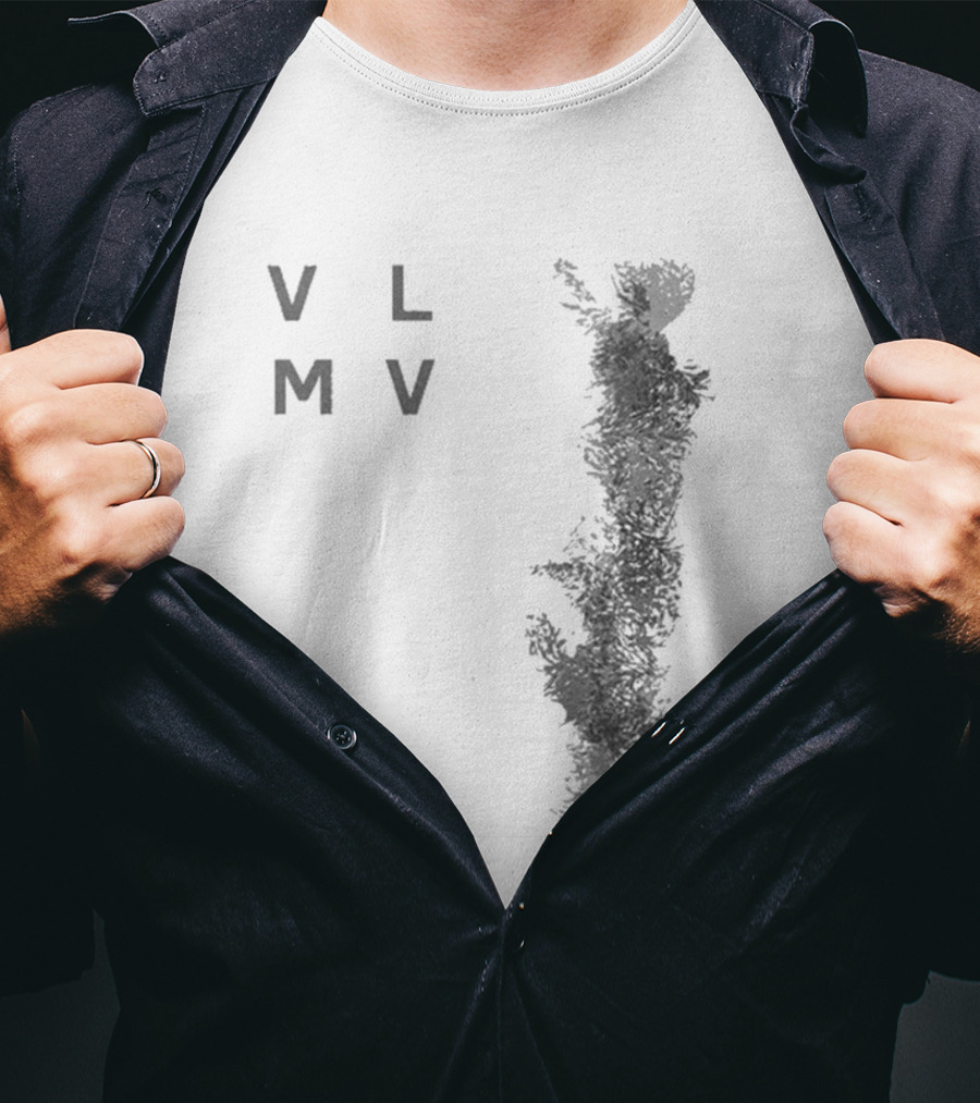 Vlmv There Will Come Soft Rains Abstract Monochrome T-Shirt