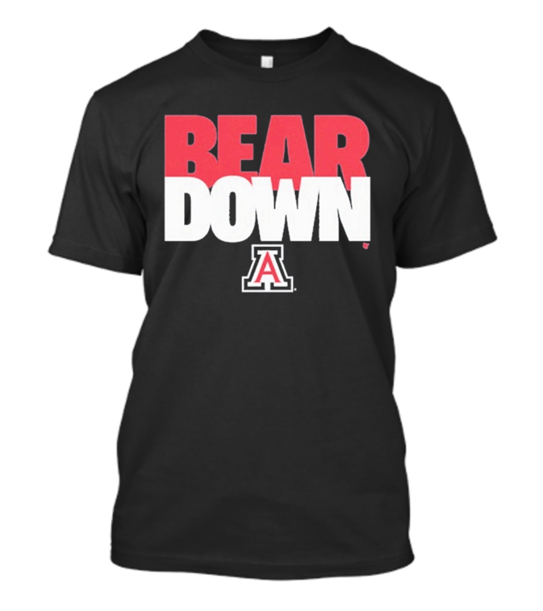 Bear Down Arizona Wildcats Logo Block A T-Shirt