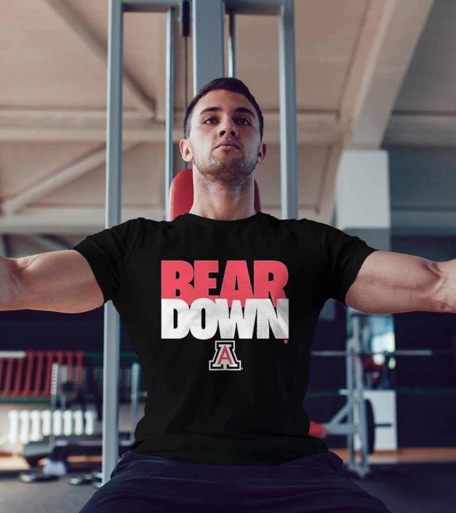 Bear Down Arizona Wildcats Logo Block A T-Shirt