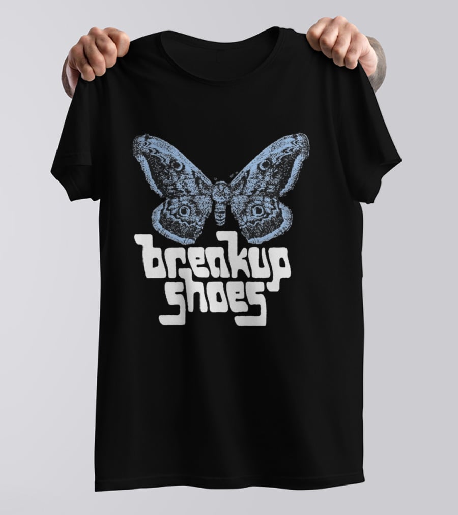Breakup Shoes Blue Black Moth T-Shirt