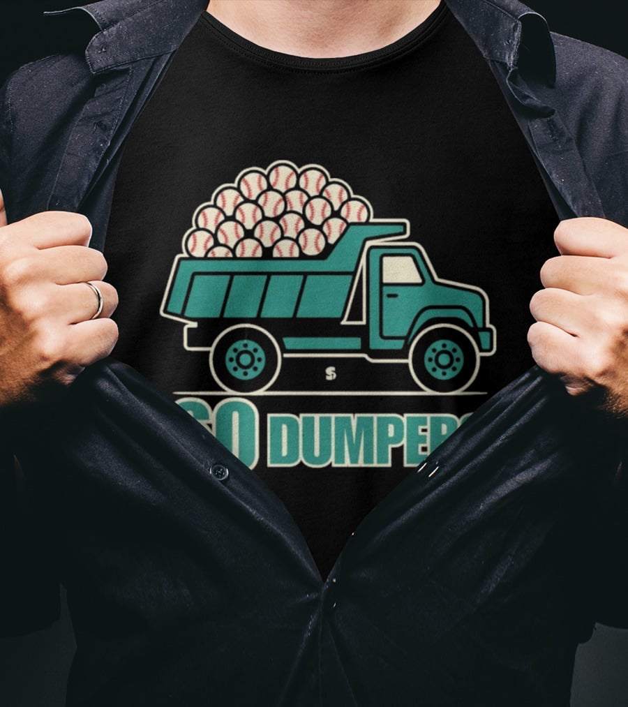 Seattle Mariners Cal Raleigh 60 Dumpers Baseball Truck Historic Season T-Shirt