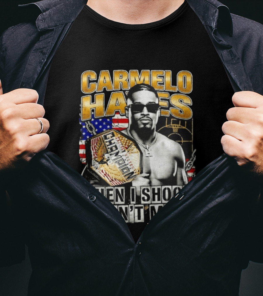 Carmelo Hayes Champion When I Shoot I Don't Miss T-Shirt