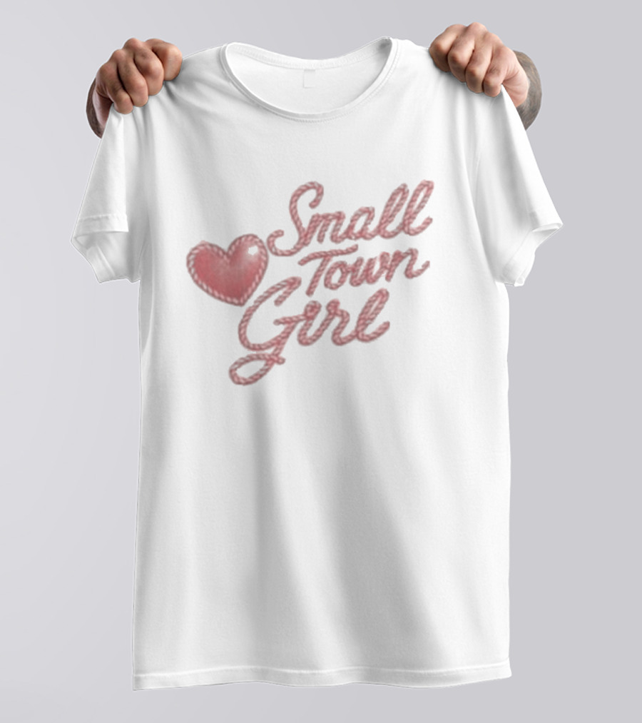 Merchlabs Small Town Girl Heart Stitch Madison Marilla T-Shirt