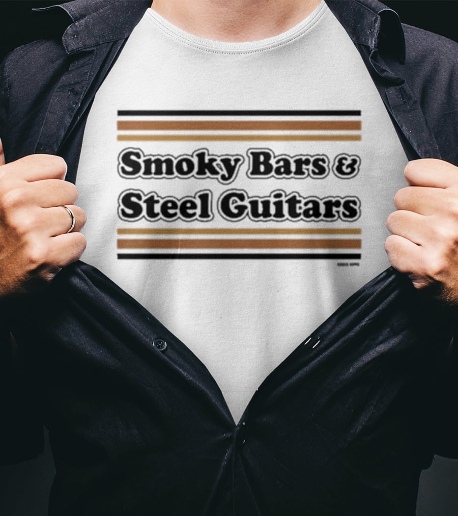 Smoky Bars & Steel Guitars Vintage Ringer T-Shirt
