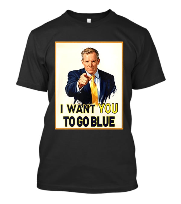 Dusty May I Want You To Go Blue Michigan Wolverines Basketball T-Shirt