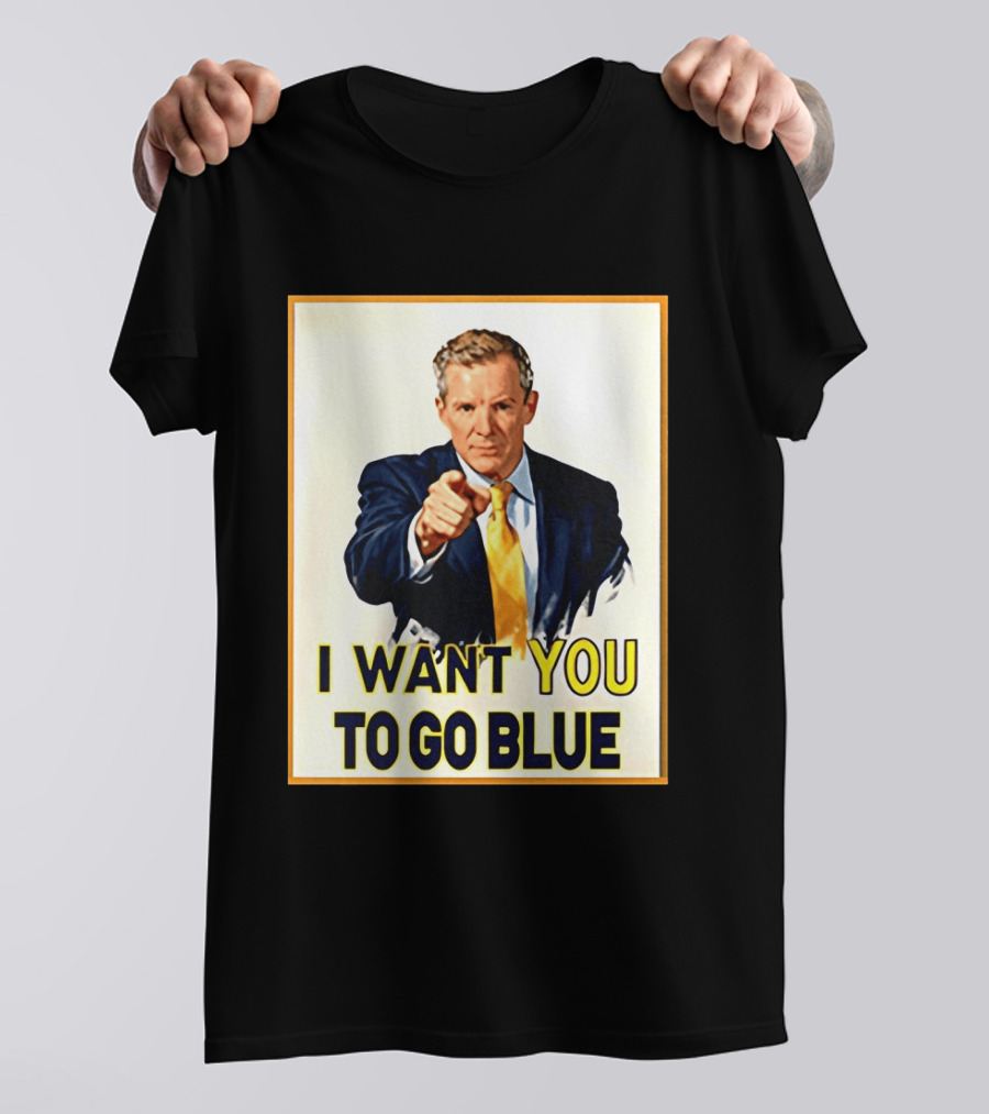 Dusty May I Want You To Go Blue Michigan Wolverines Basketball T-Shirt