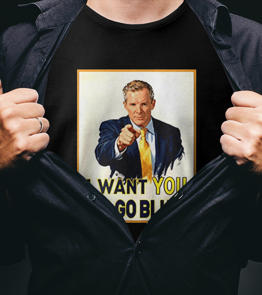 Dusty May I Want You To Go Blue Michigan Wolverines Basketball T-Shirt