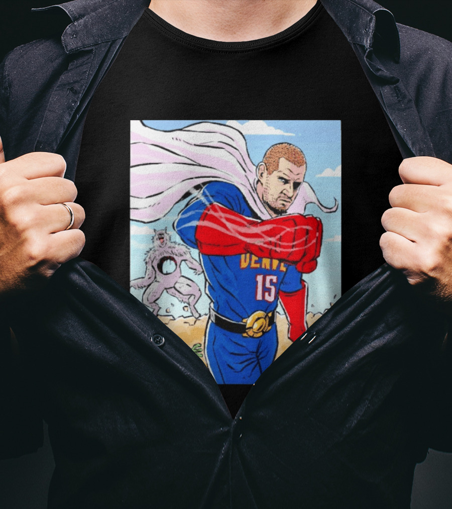 Joker Nikola Jokić Superhero Denver 15 Defeats Wolves 56 Points Carrot Power T-Shirt