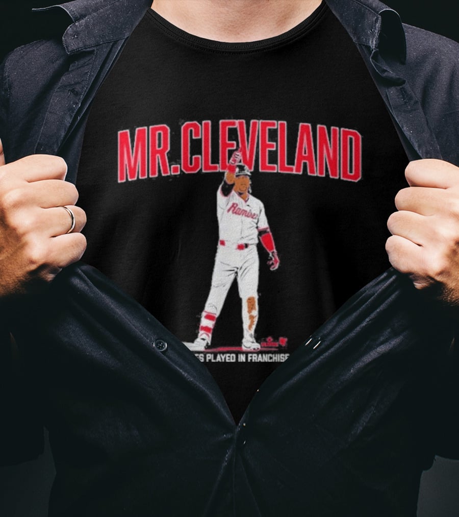 Mr. Cleveland Baseball Icon Jose Ramirez Cleveland Guardians Fan Favorite T-Shirt