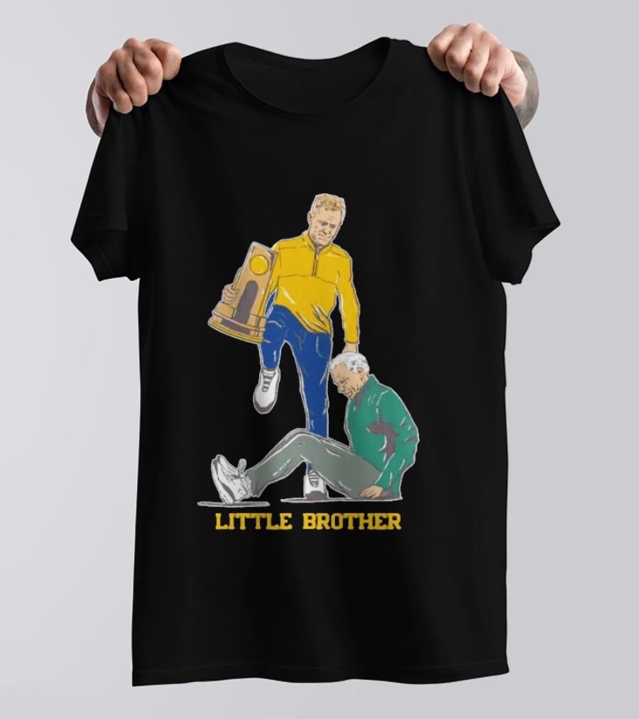 Michigan Wolverines Little Brother Dusty May Stepover Trophy Moment T-Shirt