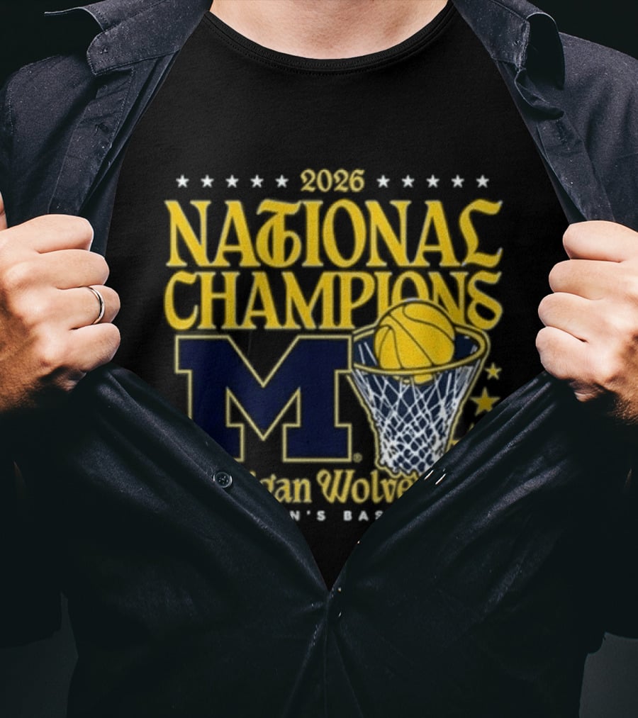 2026 National Champions Michigan Wolverines MBB Women's Basketball T-Shirt