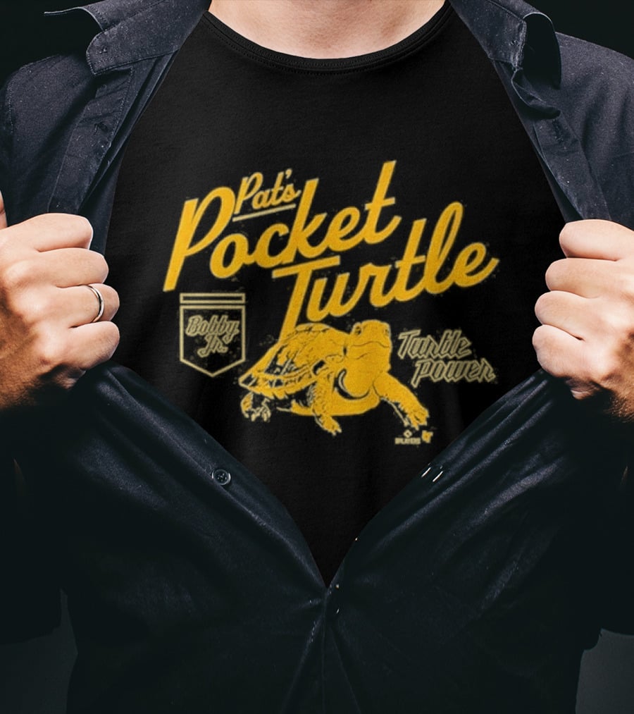 Pat Murphy Pocket Turtle Yellow T-Shirt