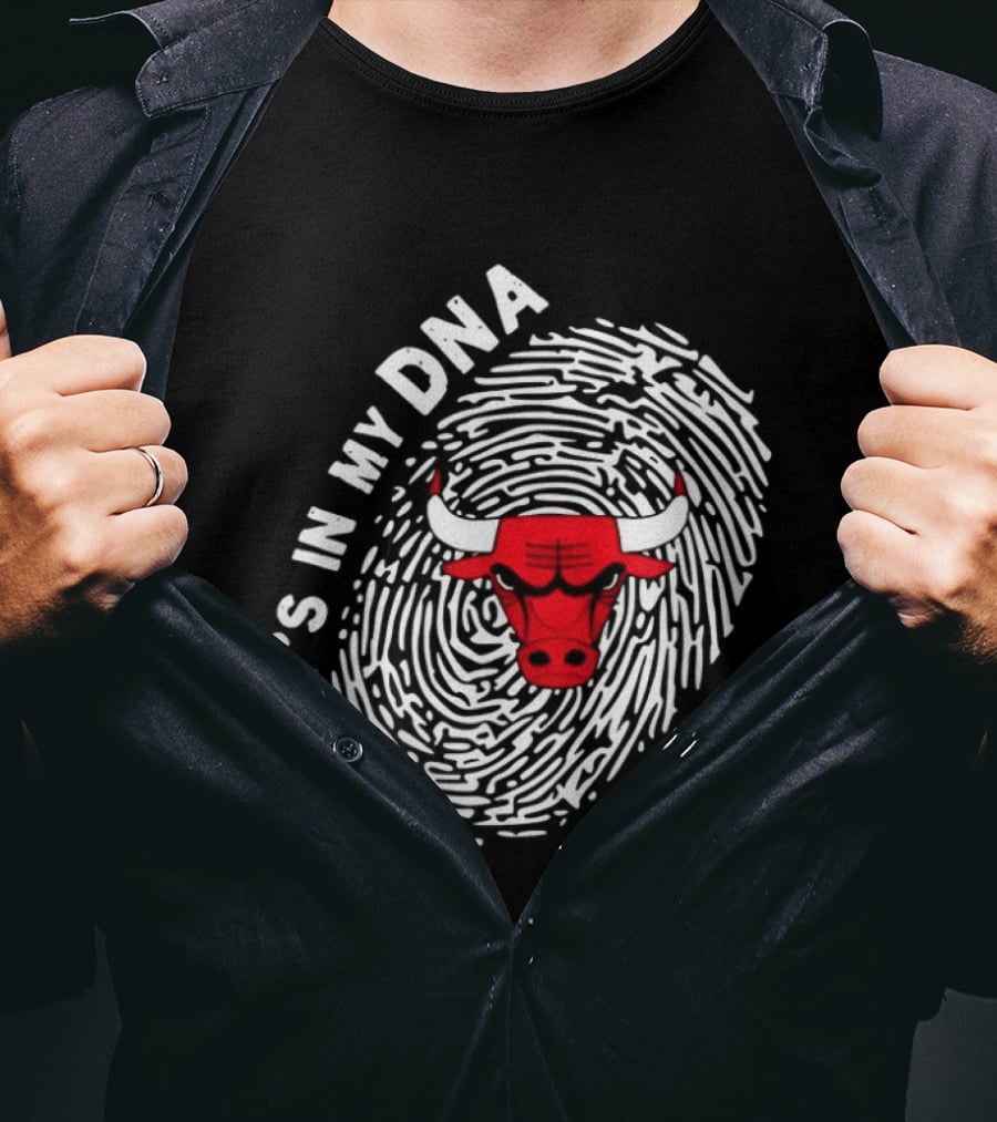 Chicago Bulls It's In My DNA Fingerprint T-Shirt