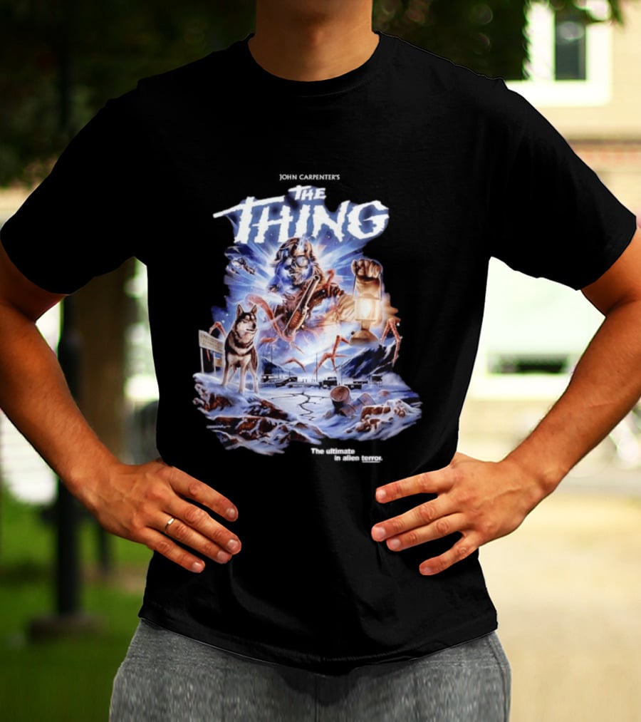 John Carpenter's The Thing The Ultimate In Alien Terror Retro Horror Movie T-Shirt