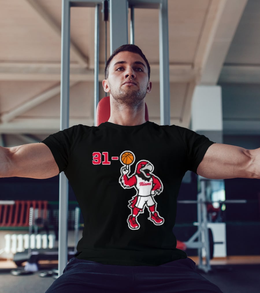 Miami RedHawks Basketball Swoop 31 0 T-Shirt