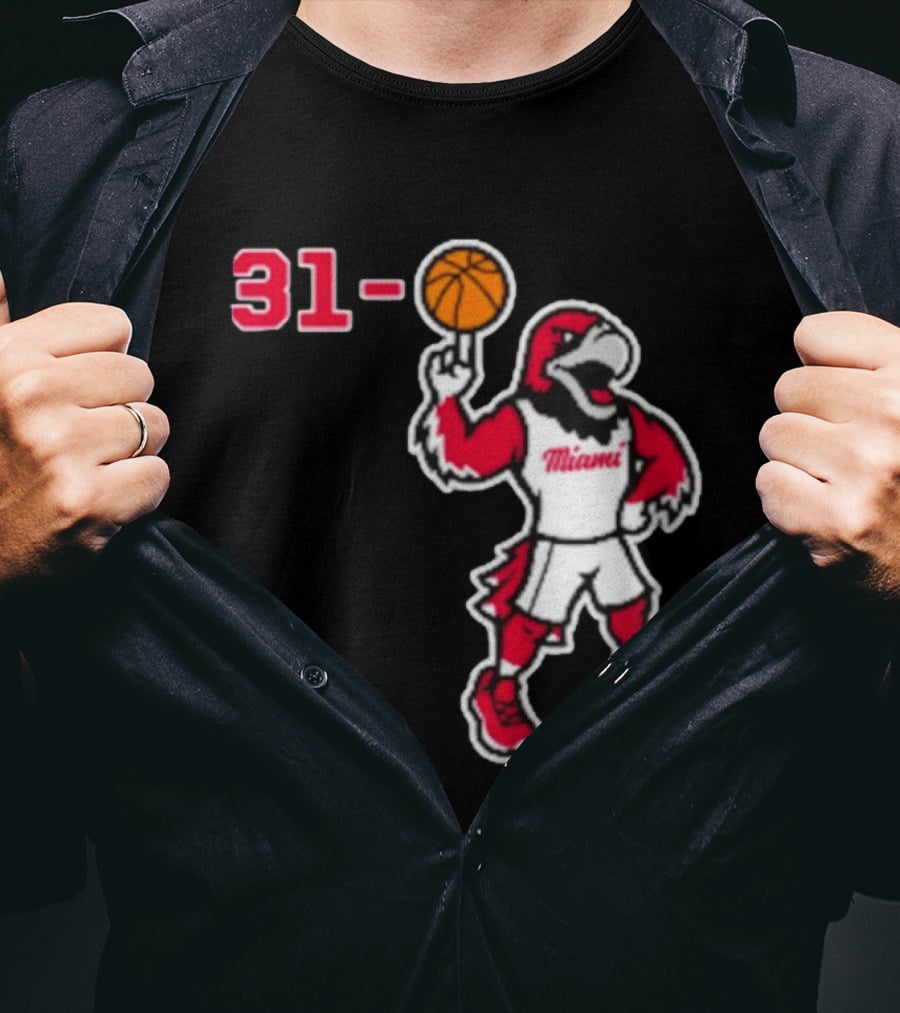 Miami RedHawks Basketball Swoop 31 0 T-Shirt