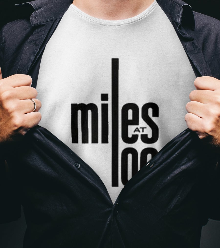 Miles Davis Miles At 100 Black T-Shirt