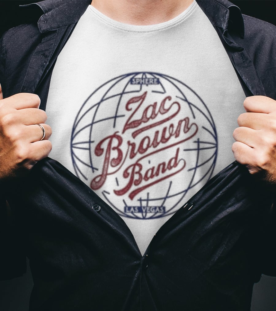 Zac Brown Band Globe Icon Sphere T-Shirt