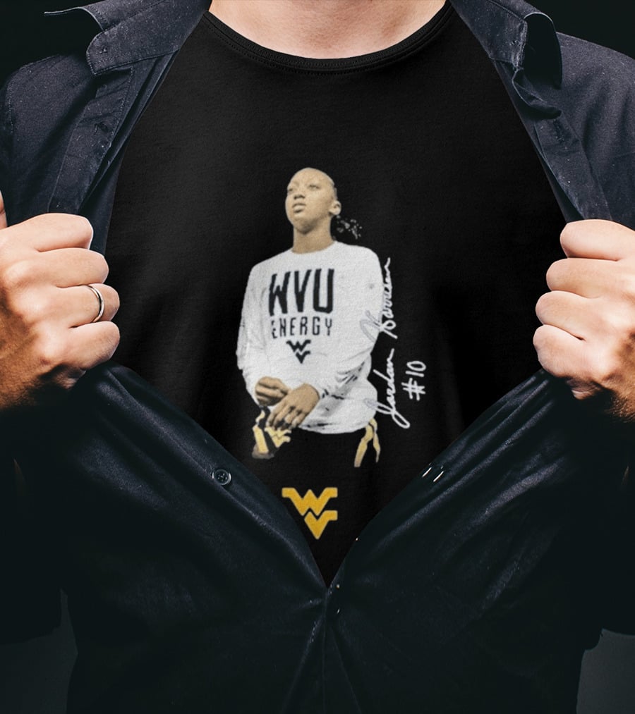 WVU Energy Jordan Harrison #10 West Virginia T-Shirt