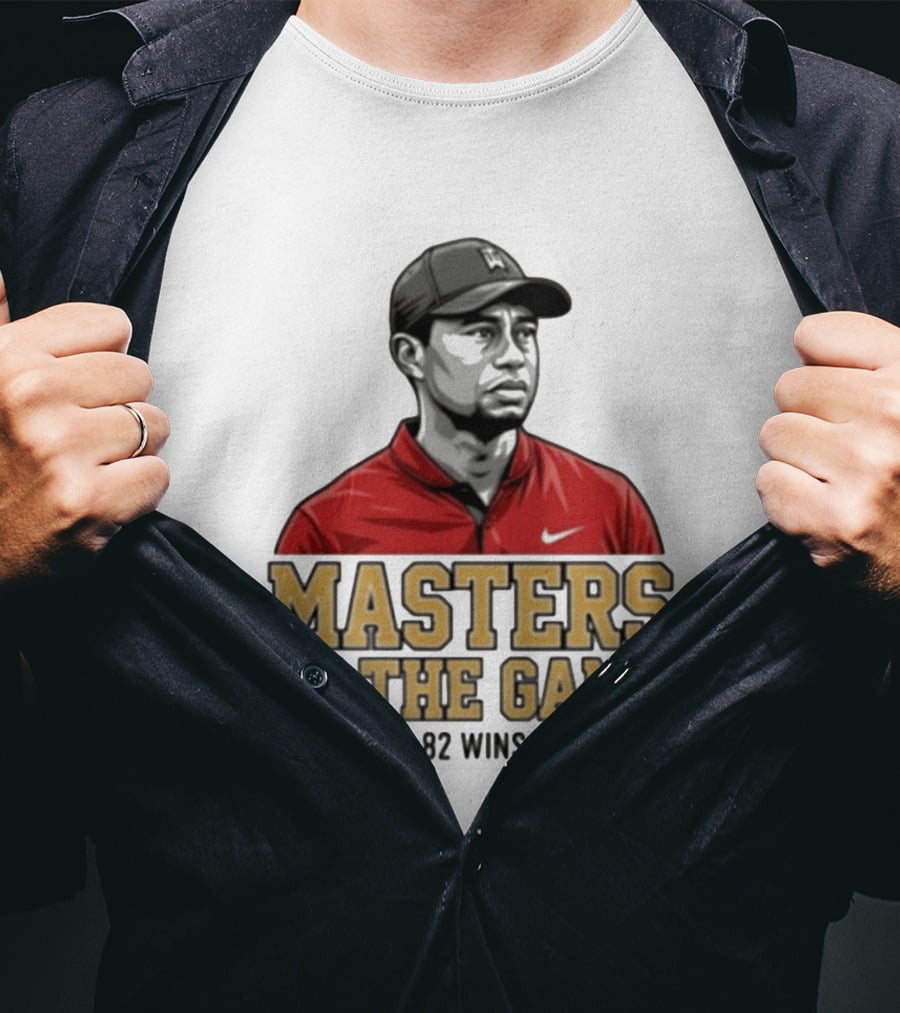 Tiger Woods Masters Of The Game 15 Majors 82 Wins No Equal T-Shirt