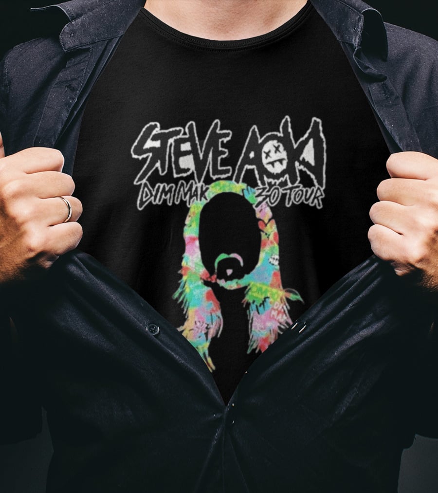 Steve Aoki Dim Mak 30 Tour Tie Dye Collection T-Shirt